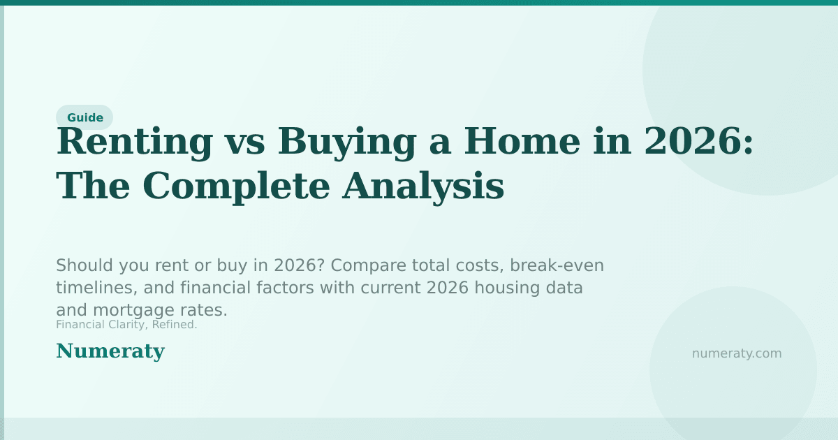 Rent vs Buy in 2026: Which Actually Saves More? | Numeraty
