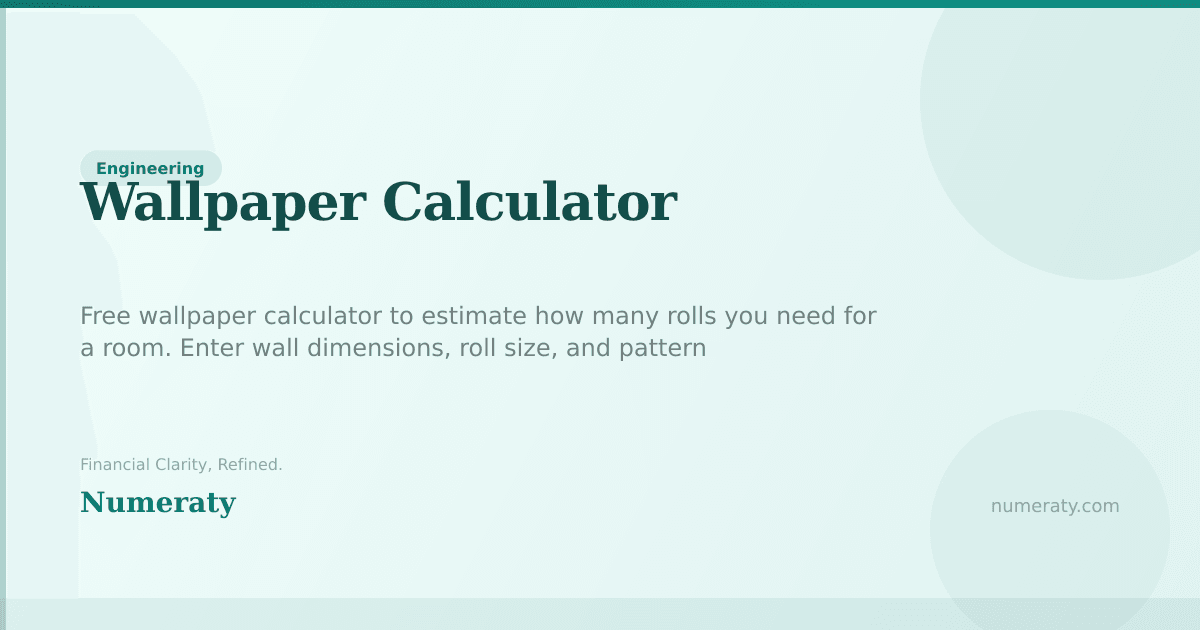 Wallpaper Calculator - Free Online Tool | Numeraty
